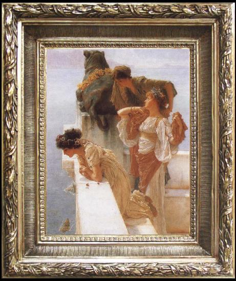 framed  Alma-Tadema, Sir Lawrence A Coign of Vantage, Ta021s